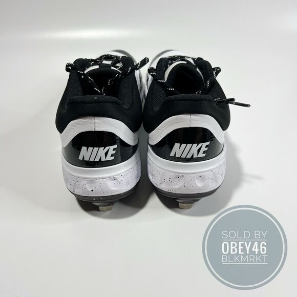 Nike Alpha Huarache Elite 4 Low  Baseball Cleats White FD2745-110 Size 13 - Picture 5 of 6